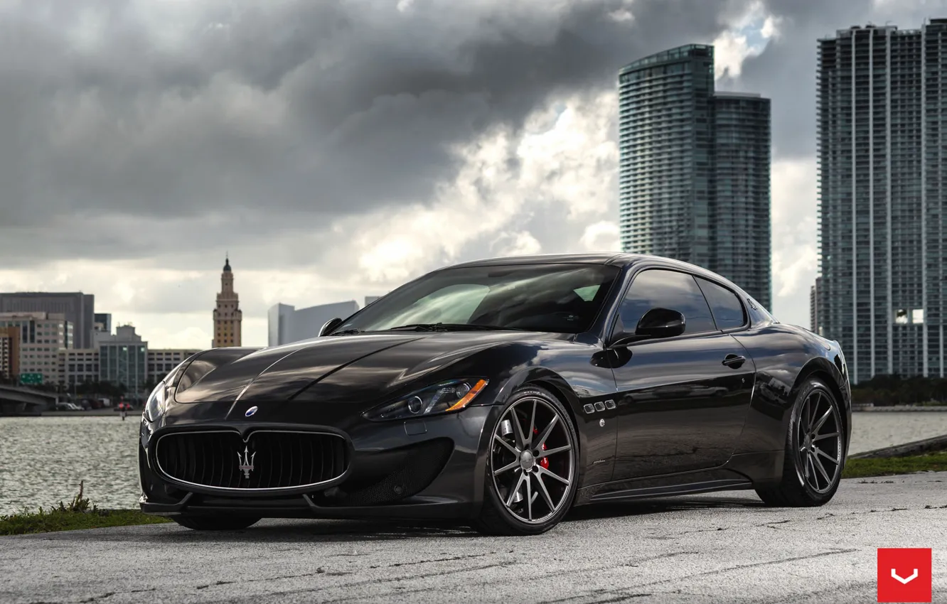 Фото обои Maserati, GranTurismo, Vossen, Wheels, 2016