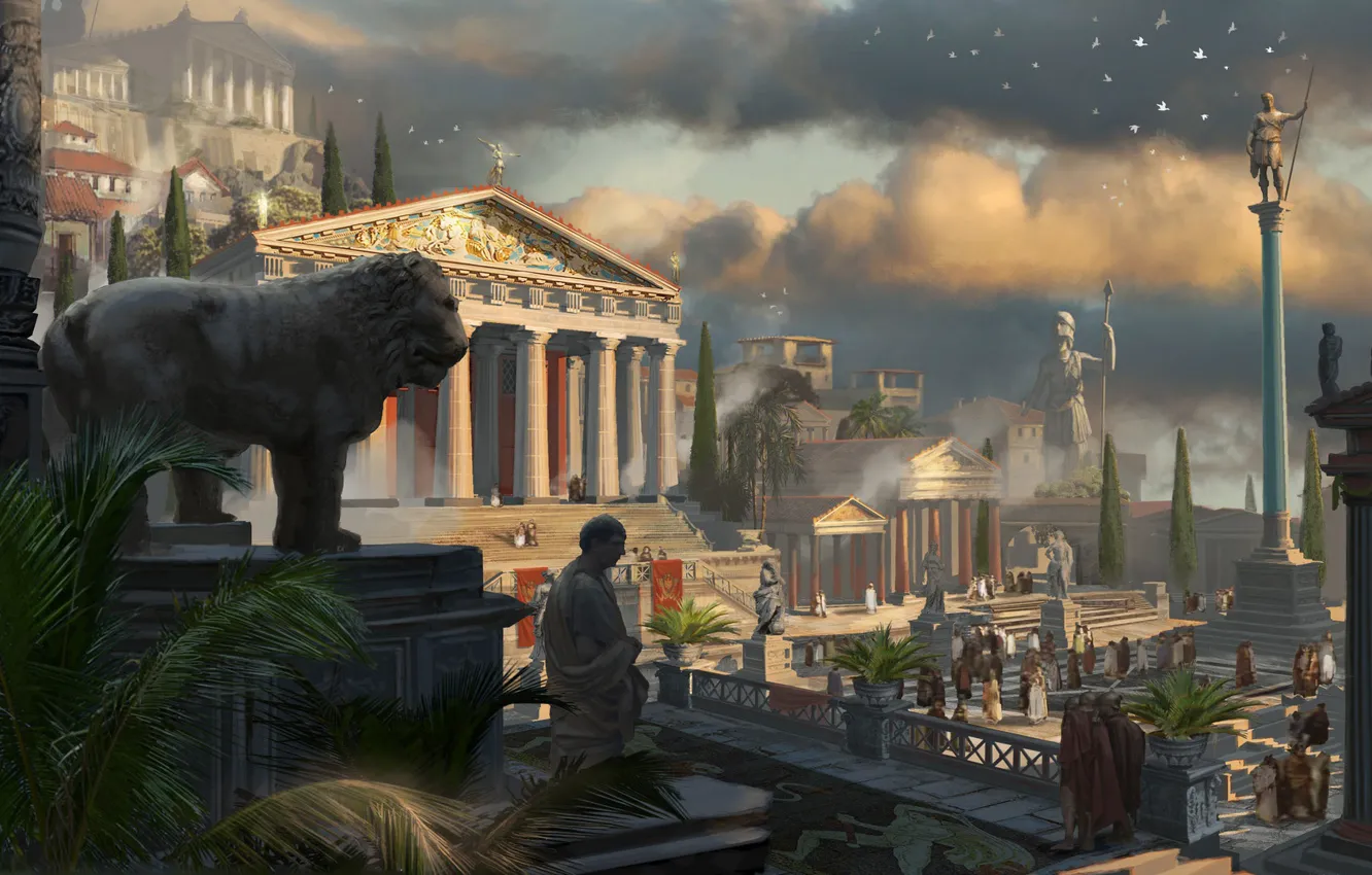 Фото обои компьютерная игра, Древняя Греция, Eddie Bennun, Assassin’s Creed Odyssey