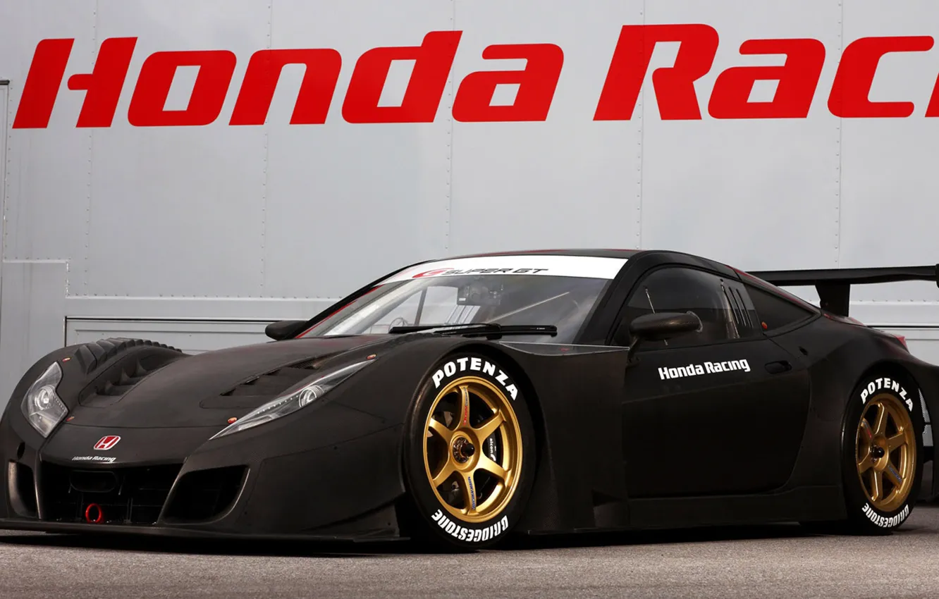 Фото обои car, honda, supercar, racing, honda hvs, Honda HSV-010 GT500 Super GT '2010