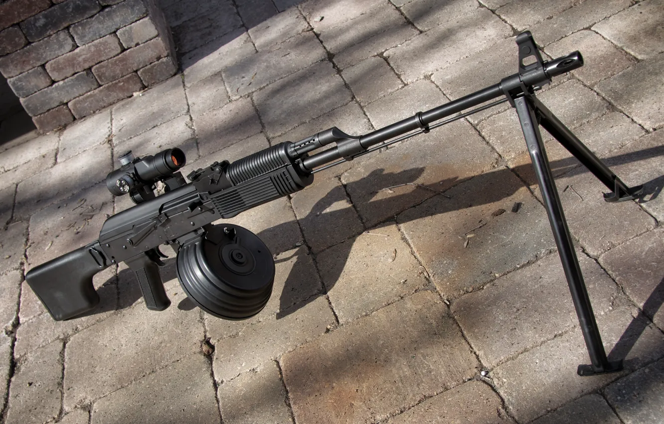 Фото обои пулемет, Калашникова, ручной, РПК-74