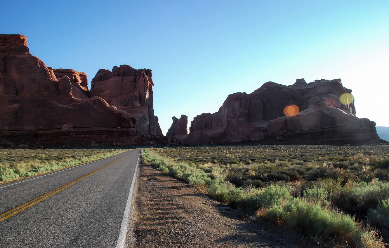 Фото обои Utah, Arches National Park, Break of Day