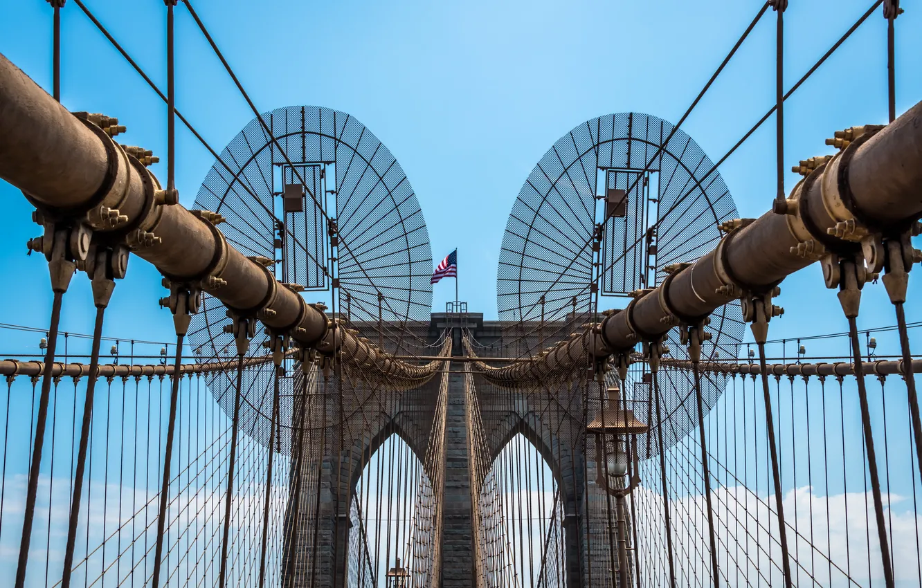 Фото обои bridge, Brooklyn, New York City