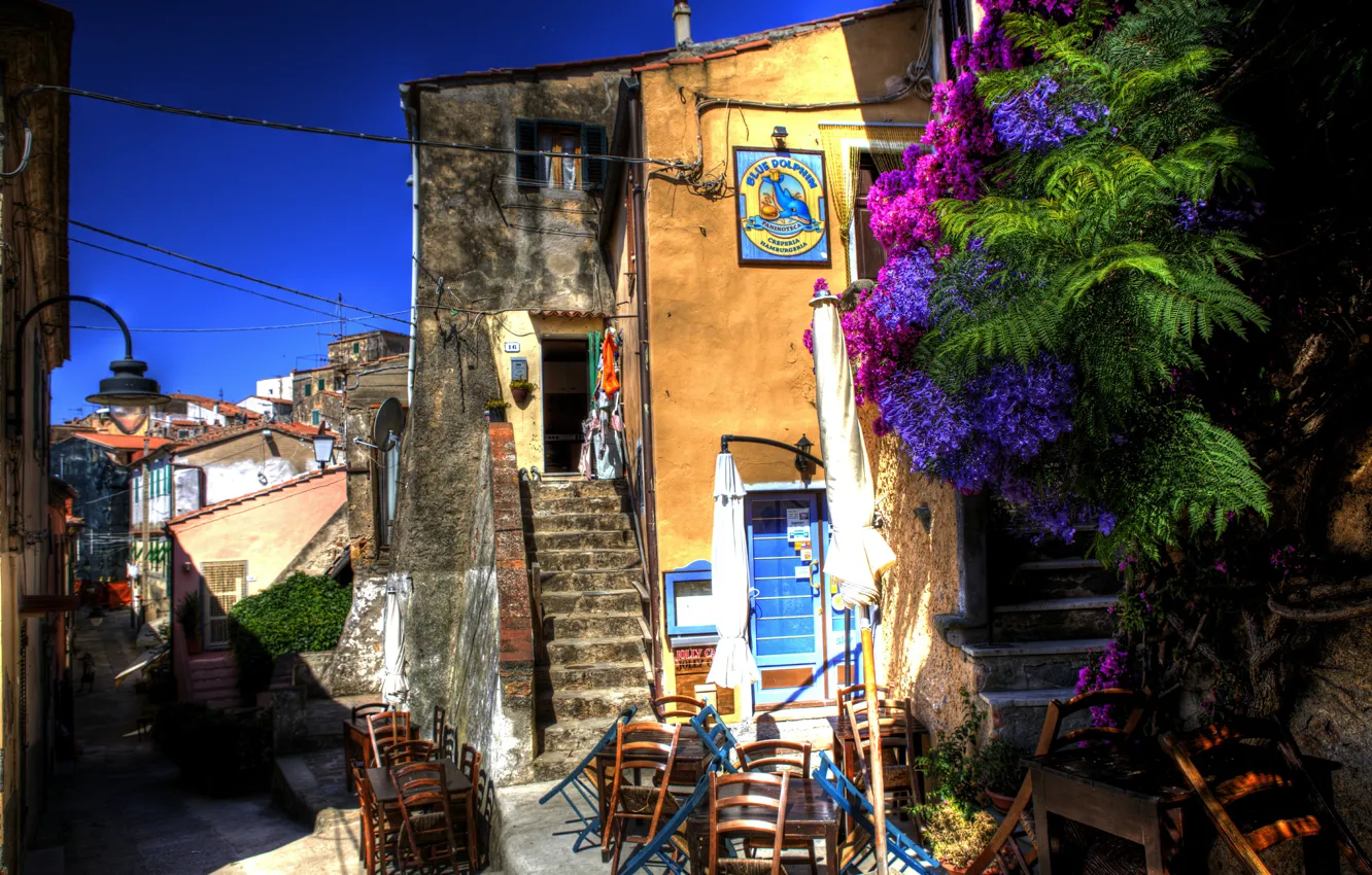 Фото обои город, HDR, Италия, Italy, Italia, Town