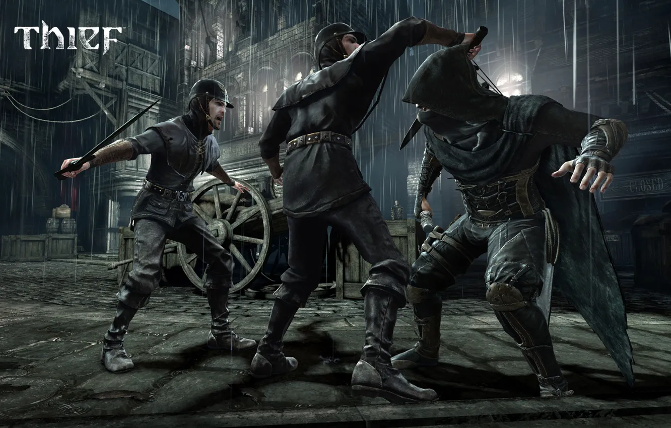 Фото обои вор, Square Enix, guards, reboot, 2014, Thief, Garrett, Eidos Montreal