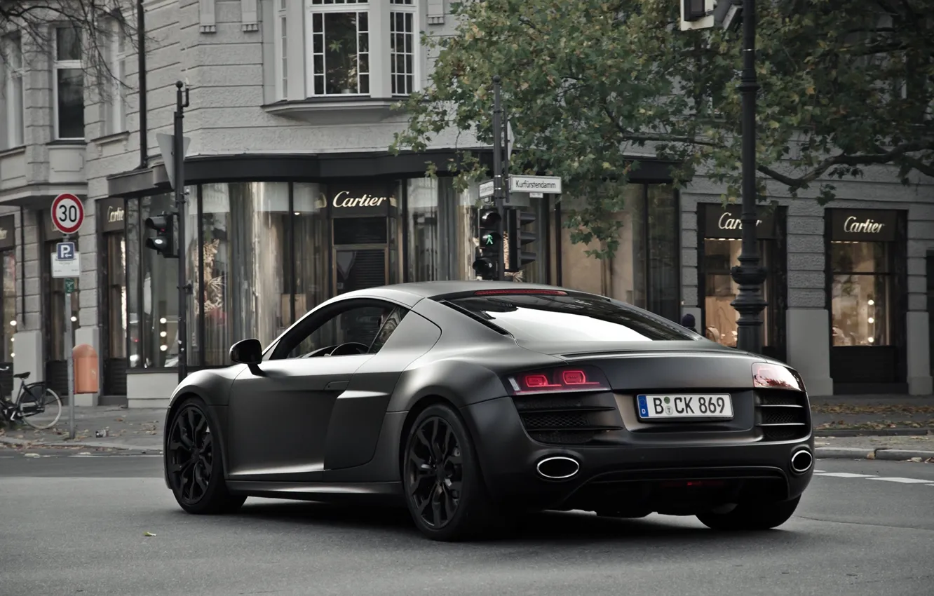 Фото обои Audi, V10, matte black