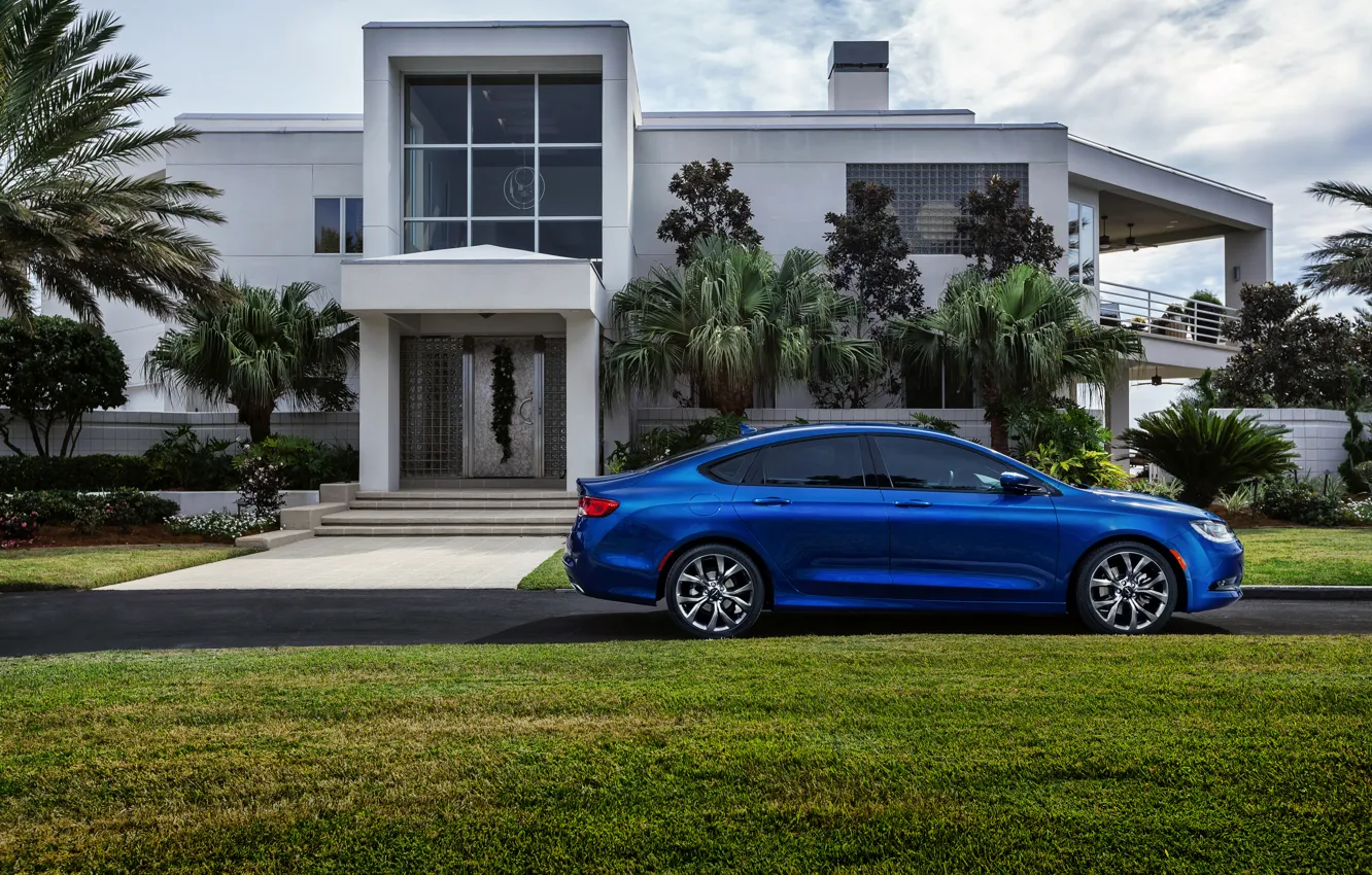 Фото обои Chrysler, House, Blue, Side, 200S, Chrysler 200S, Chrysler Cars