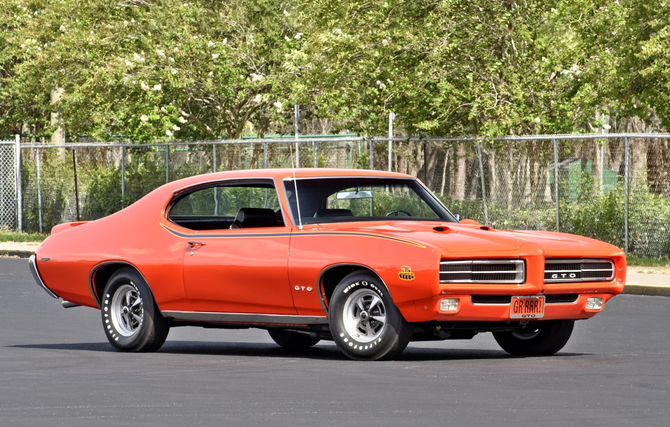 Фото обои Coupe, Pontiac, GTO, The, Hardtop, '1969, Judge