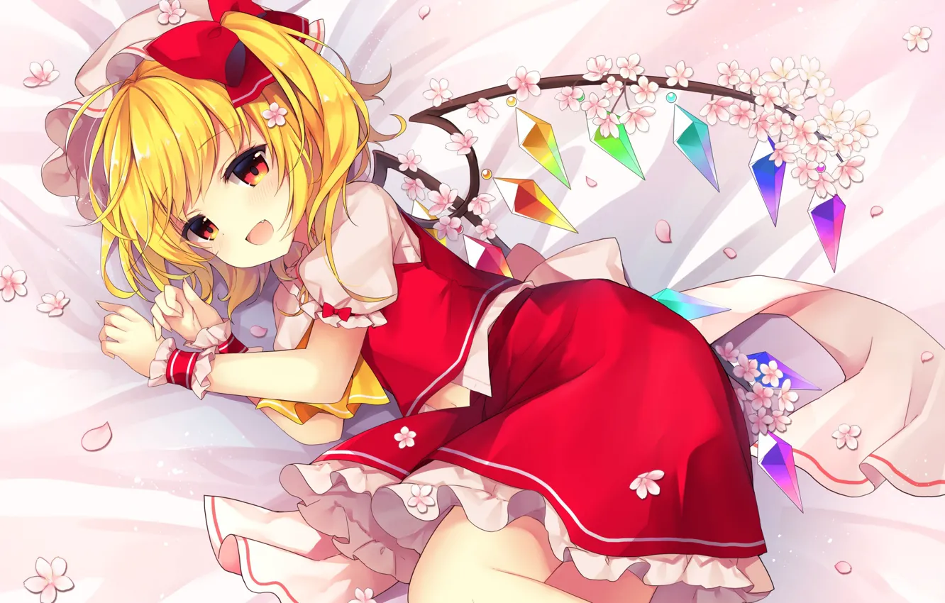 Фото обои touhou, flandre scarlet, ruhika