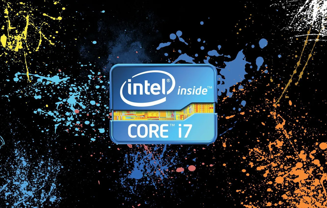 Фото обои logo, Процессор, Intel Core I7, extreme edition
