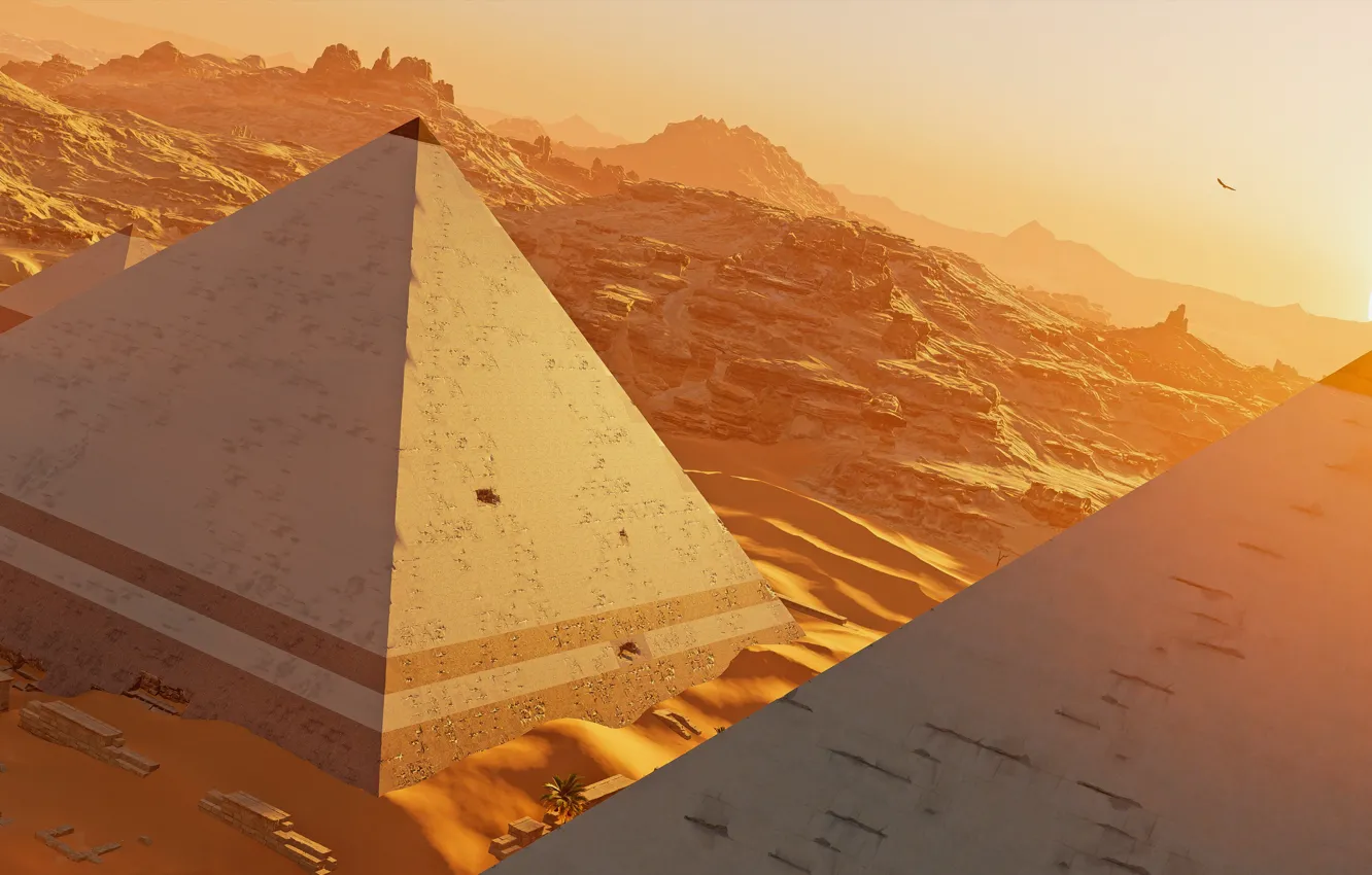 Фото обои пирамиды, Ubisoft Montreal, Action-adventure, Assassin's Creed Origins