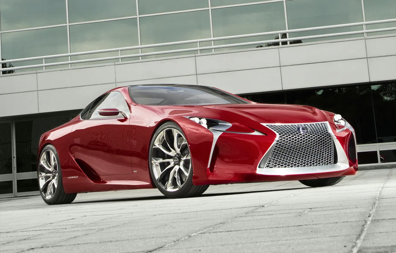 Фото обои машина, Concept, Lexus, вид спереди, LF-LC