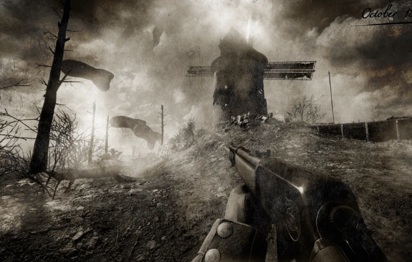 Фото обои graphics, battlefield, vintage, ultra, old, picture, fps, ancien