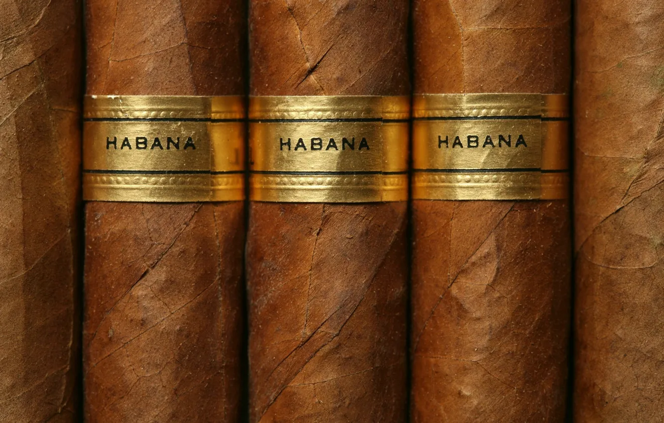 Фото обои Brown, Gold label, cuban cigars