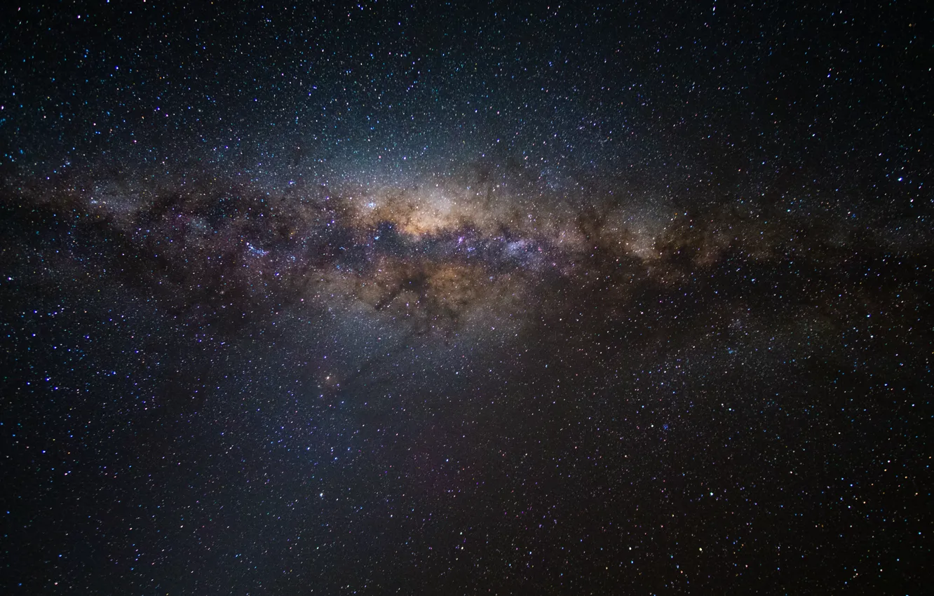 Фото обои космос, звезды, пространство, млечный путь