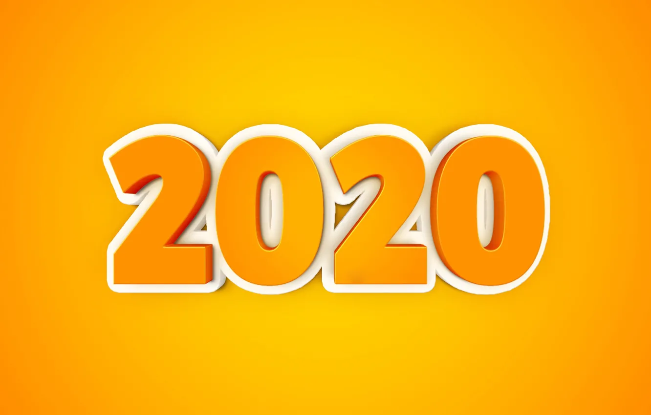Фото обои фон, праздник, цифры, Новый год, New Year, 2020