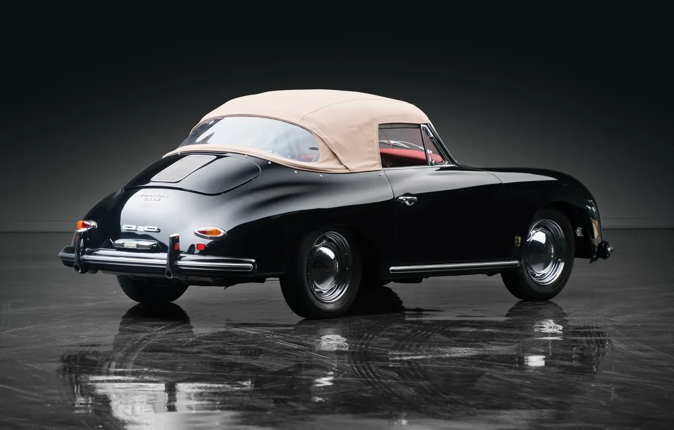 Фото обои Porsche, vintage, 356, 1958, Porsche 356A 1600 Cabriolet