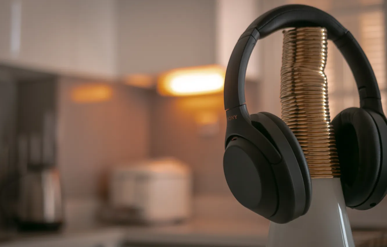 Фото обои sony, headset wireless, belghit wahid, wh-1000xm4