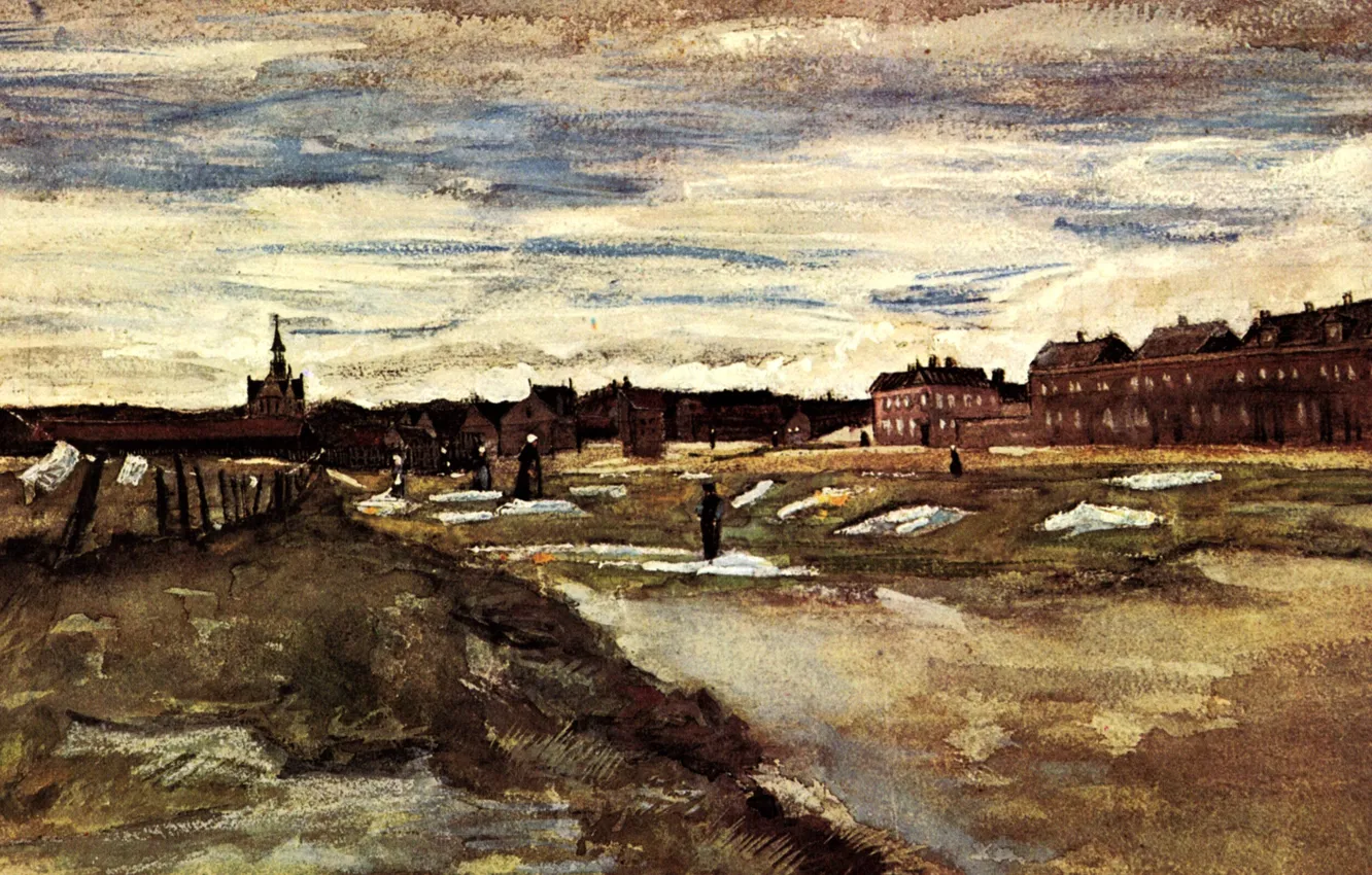 Фото обои Vincent van Gogh, Watercolors, Bleaching Ground