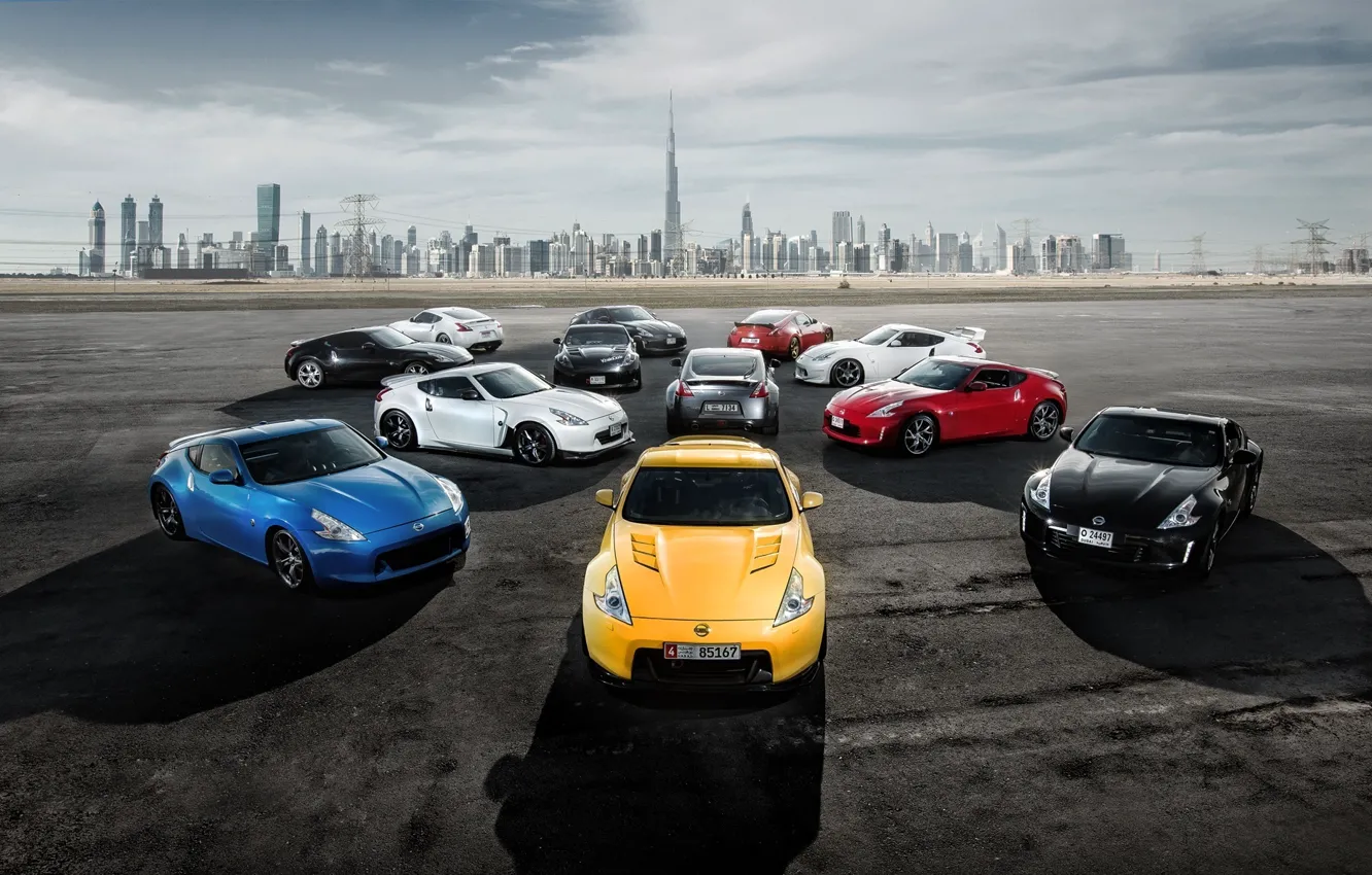 Фото обои City, Nissan, Cars, Dubai, 350Z, 370Z, GTZ