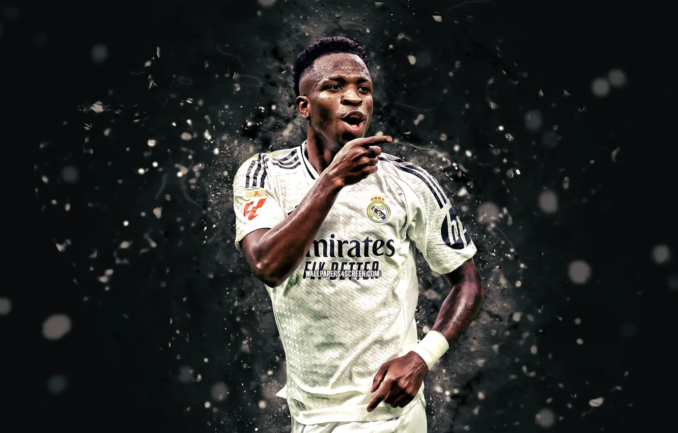Фото обои Football, Real Madrid, Soccer, Brazilian, Vinicius Junior, Vini Jr, Vinicius, Vini