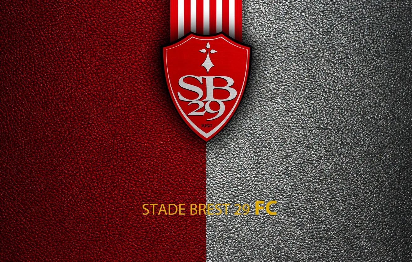 Фото обои wallpaper, sport, logo, football, Ligue 1, Stade Brest 29
