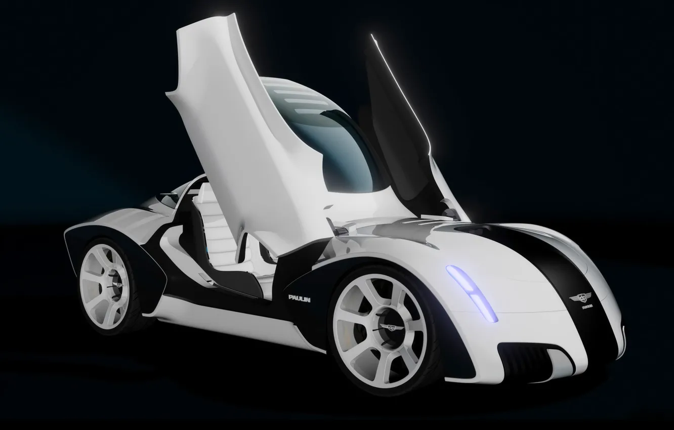 Фото обои Concept, Car, Black end White, PaulinVR