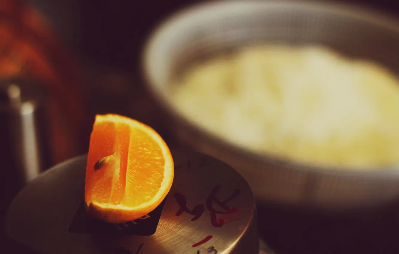 Фото обои апельсин, фрукт, косточка