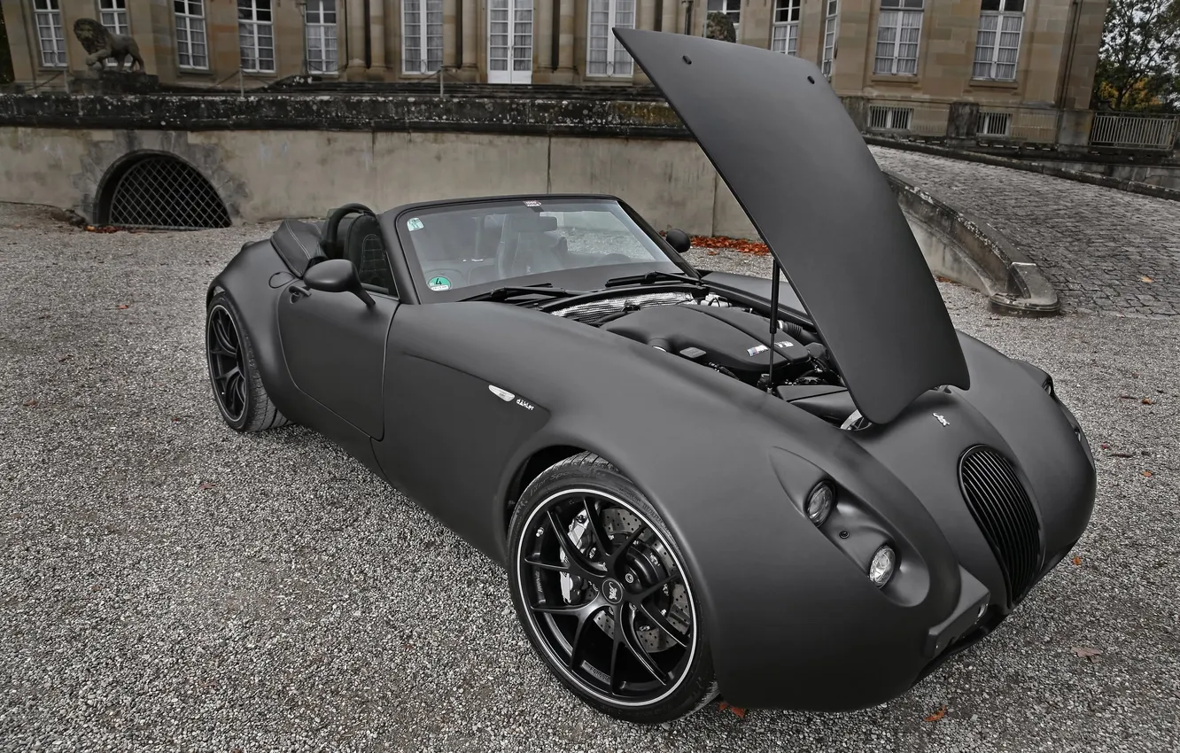 Фото обои car, машина, двигатель, мотор, 3000x2000, engine, Wiesmann Black Bat