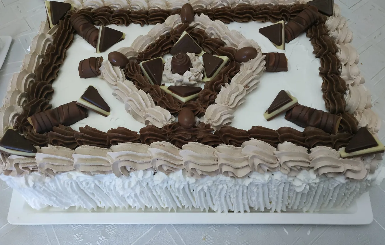 Фото обои cake, chocolate, biscuits