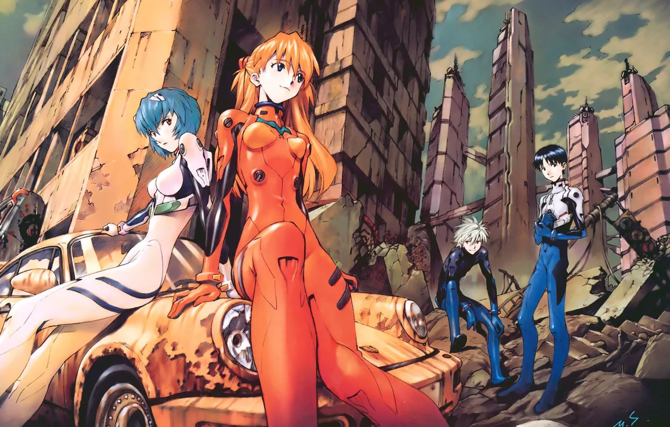 Фото обои neon genesis evangelion, евангелион, ева