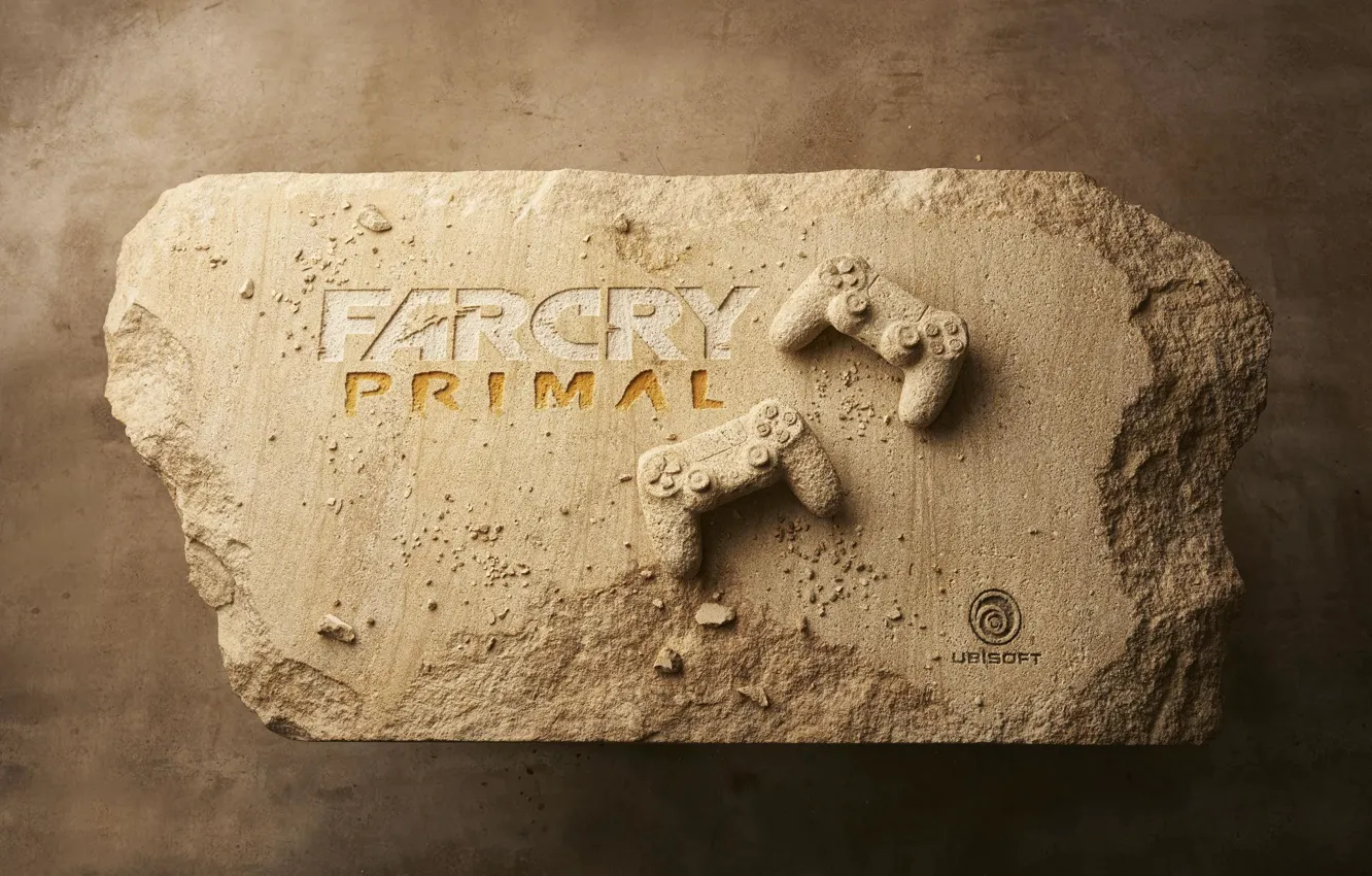 Фото обои Камень, Far Cry, Sony, PS4, Playstation 4, Primal