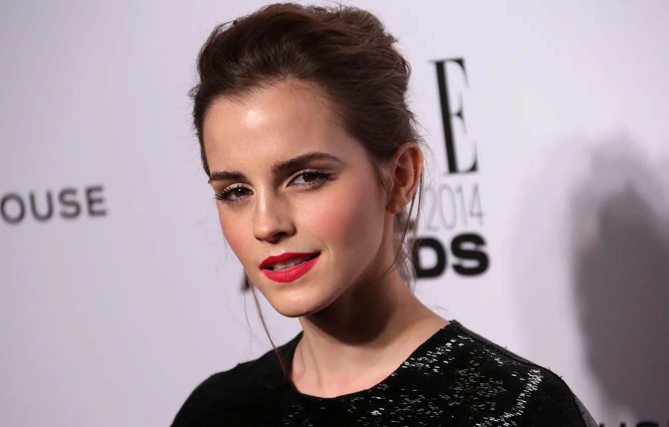 Фото обои макияж, актриса, Эмма Уотсон, Emma Watson, фотосессия, model, hair, фотомодель