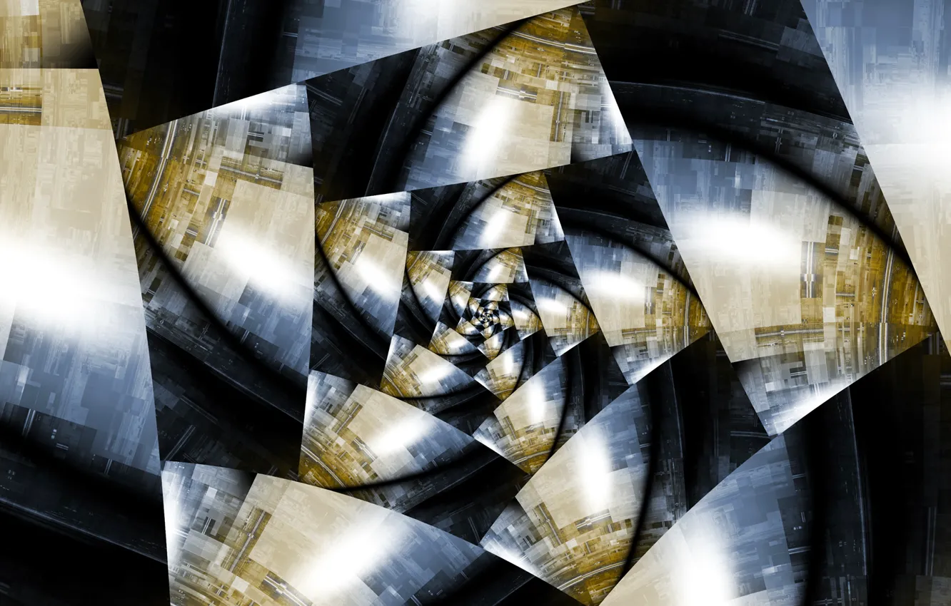 Фото обои свет, цвет, спираль, объем