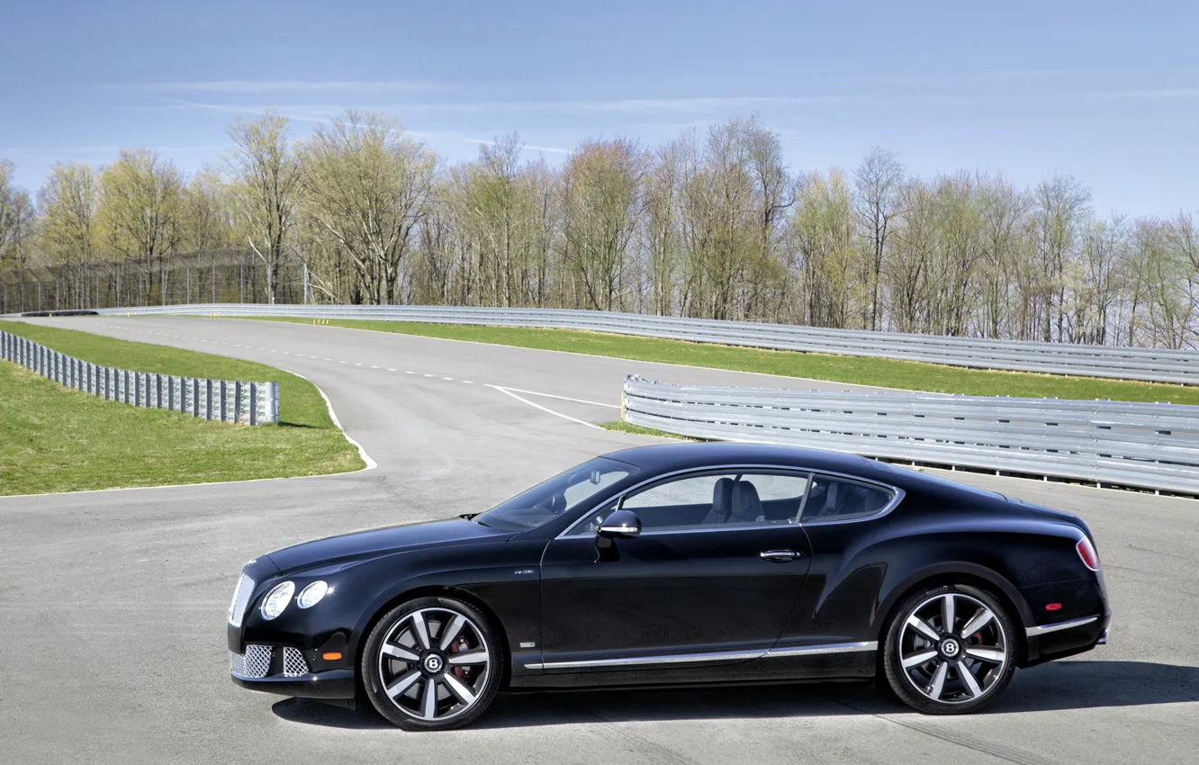 Фото обои car, авто, Bentley, вид сбоку, track, Continental GT Speed, Le Mans Edition
