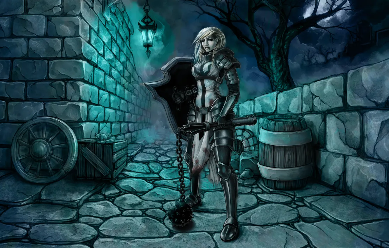 Фото обои armor, крестоносец, Diablo III: Reaper of Souls, morgenstern