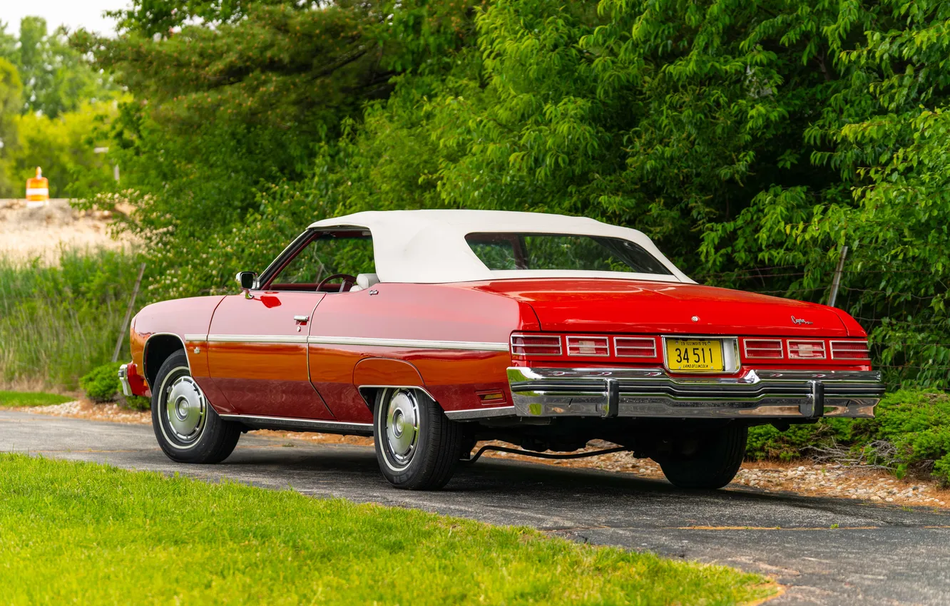 Фото обои Chevrolet, Кабриолет, 1975, ретро автомобили, Convertible, retro cars, Chevrolet Caprice Classic Convertible, Chevrolet Caprice Classic