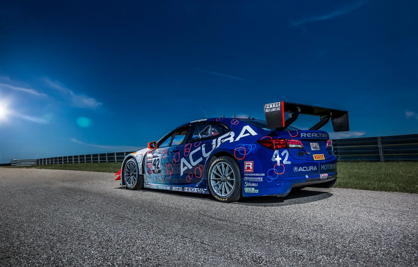 Фото обои акура, Acura, Race Car, 2014, TLX