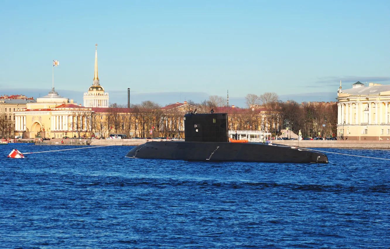 Фото обои лодка, подводная, нева, дизельная
