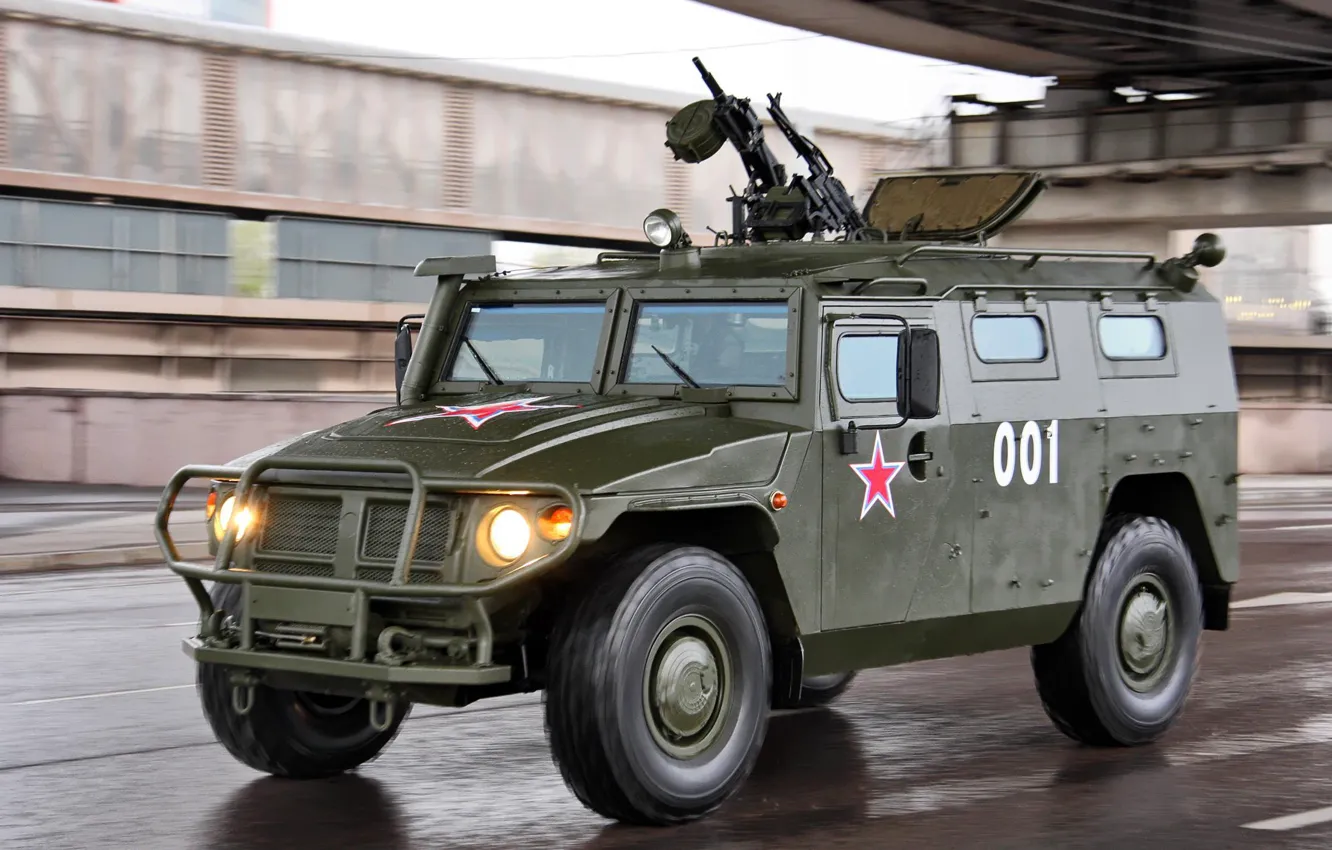 Фото обои ГАЗ-233014 Тигр, армейский вариант, бронеавтомобиль