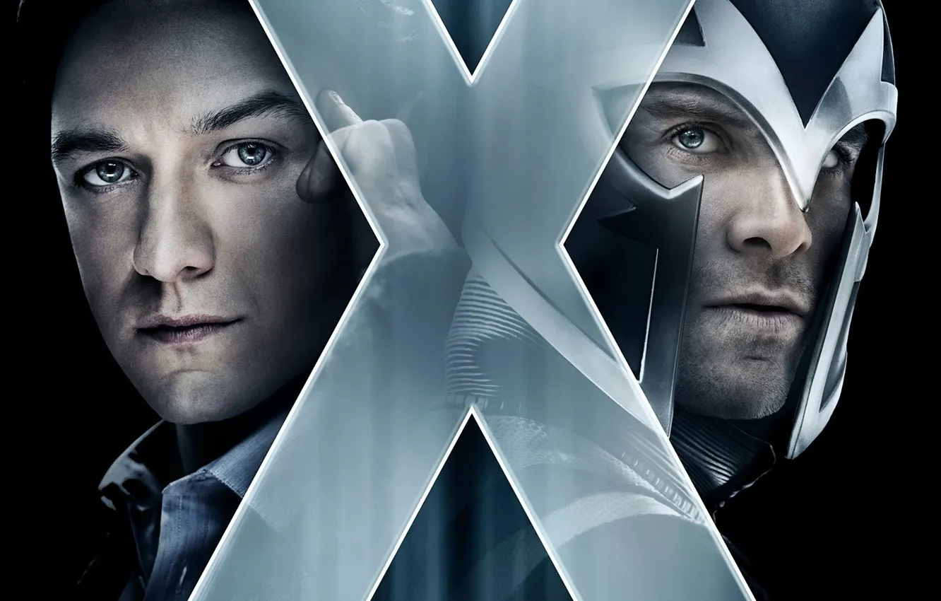 Фото обои Магнето, Профессор Икс, Люди Икс: Дни минувшего будущего, Макковой, Фасбендр