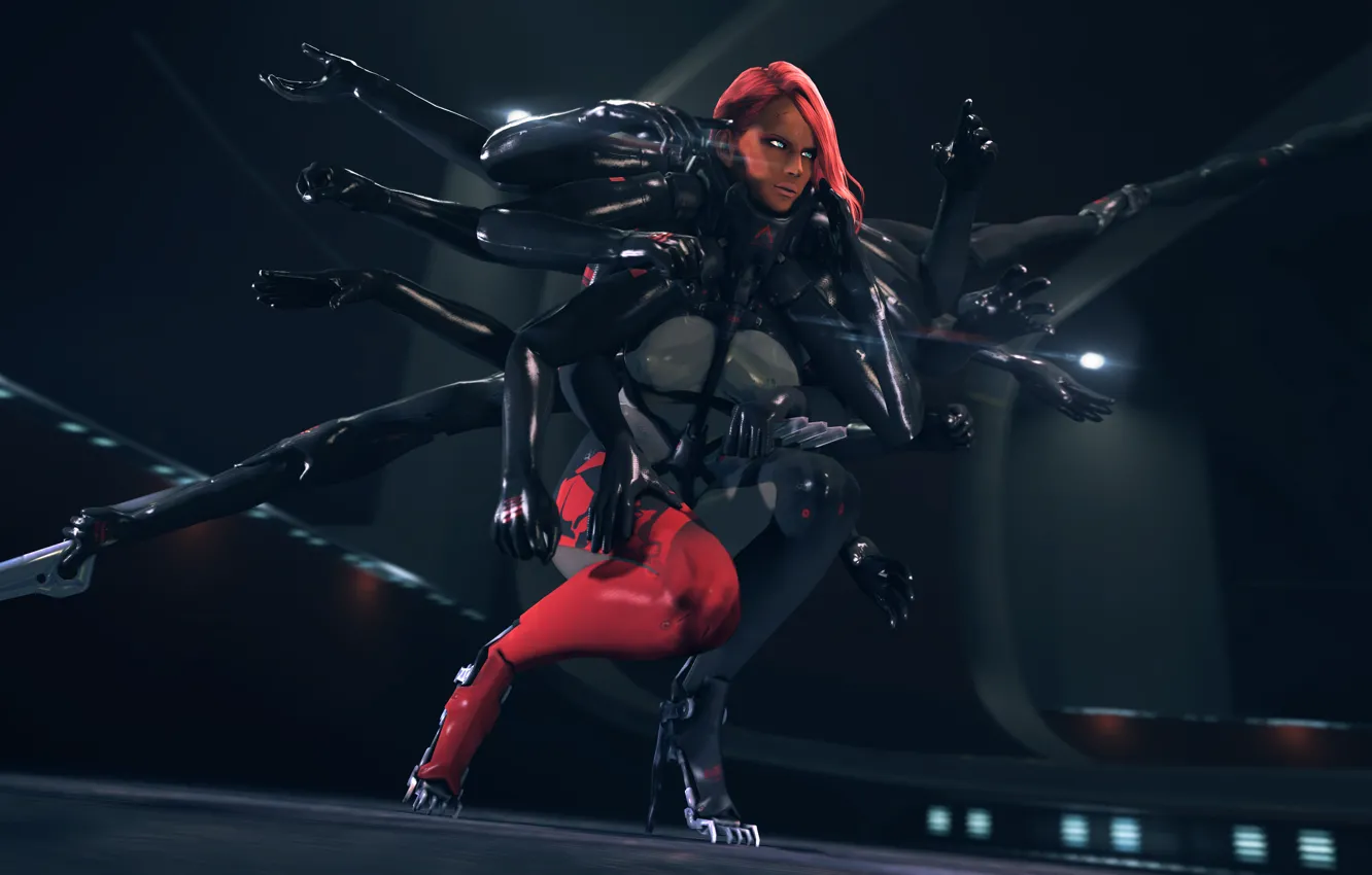 Фото обои девушка, игра, руки, киборг, Metal Gear Rising: Revengeance, cyborg, Mistral, mercenary
