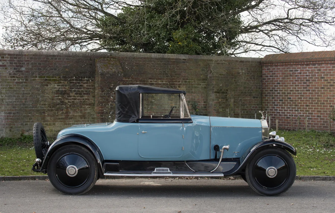 Фото обои Rolls-Royce, ретро автомобили, 1923, единственный экземпляр, James Young, Rolls-Royce 20 HP Drophead Coupe with Dickey …