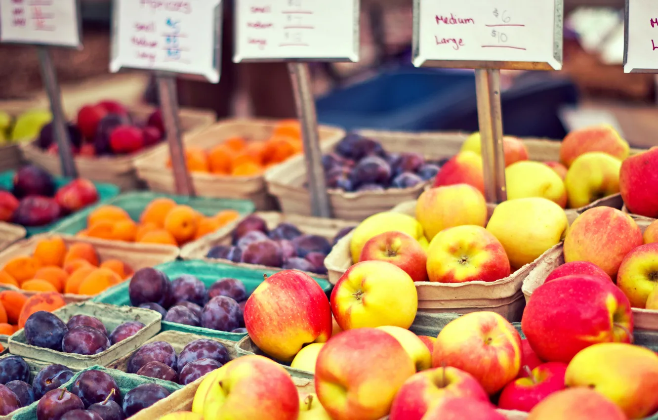 Фото обои фрукты, персик, слива, цены