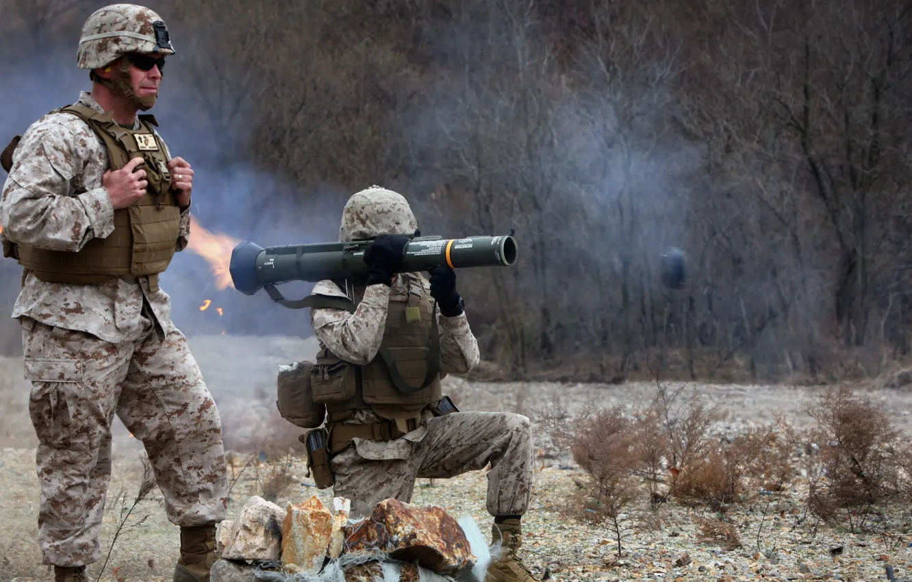Фото обои оружие, солдаты, AT-4 light anti-armor weapon