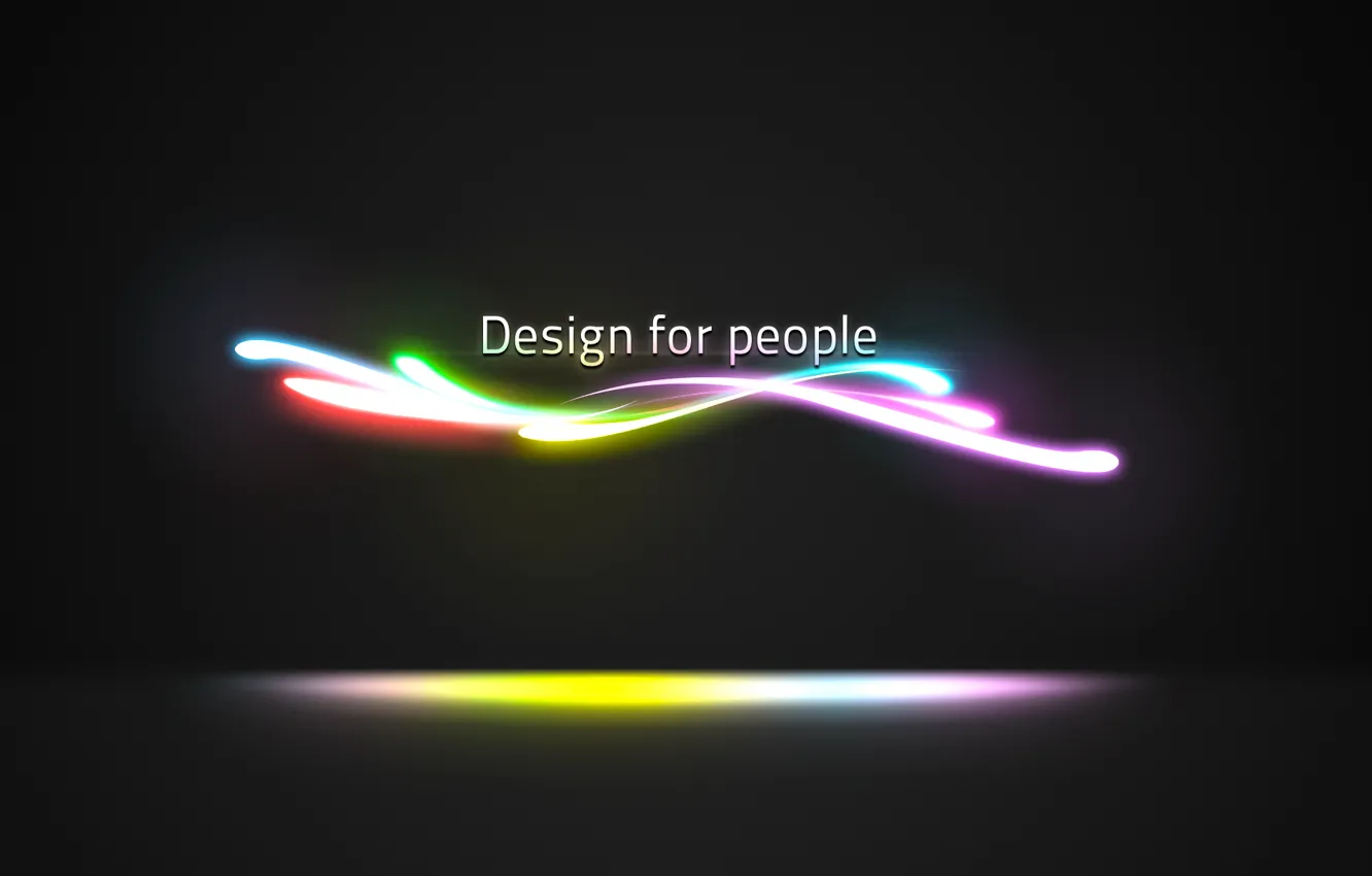 Фото обои линии, неон, design for people