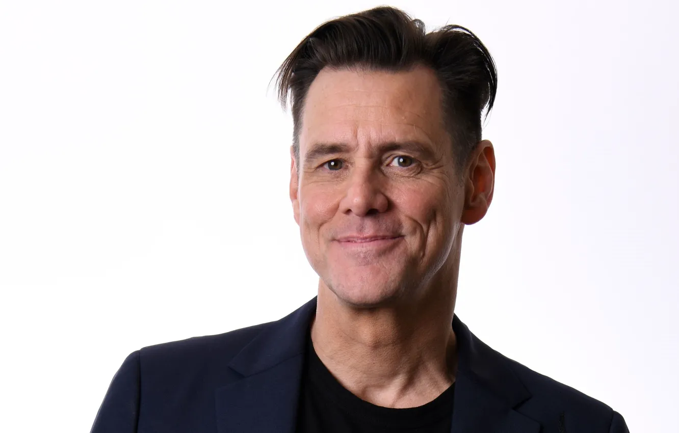 Фото обои улыбка, фон, Jim Carrey, актёр