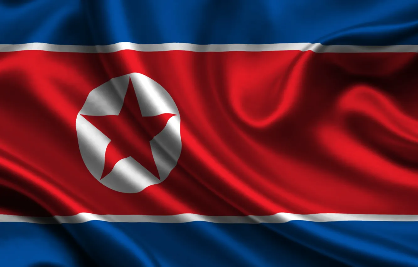 Фото обои флаг, north korea, Северная Корея