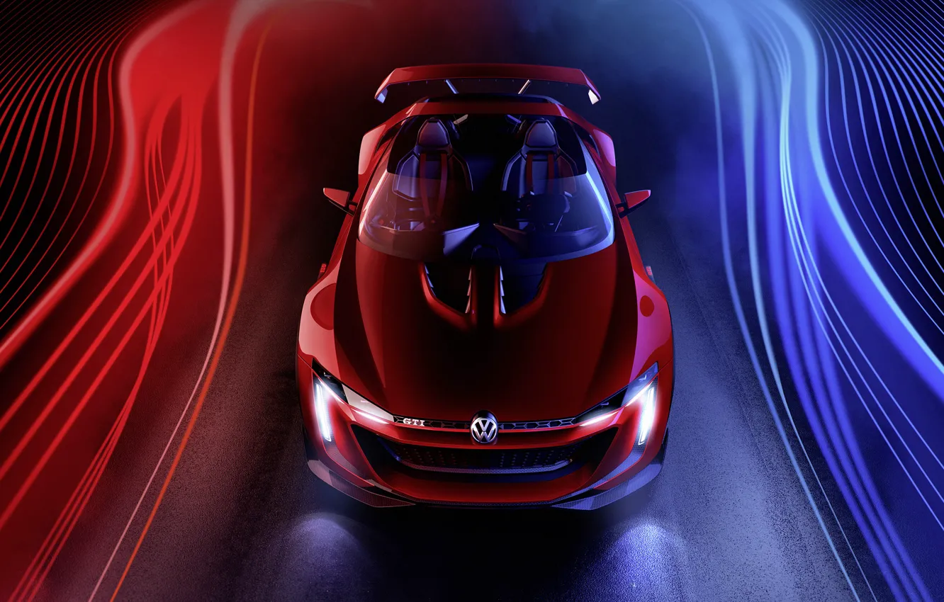 Фото обои Concept, Roadster, Volkswagen, GTI, 2014