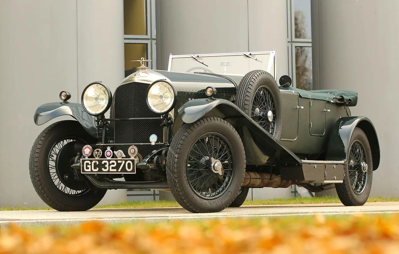 Фото обои Vintage, Retro, British Car, 1929 Bentley 4 12