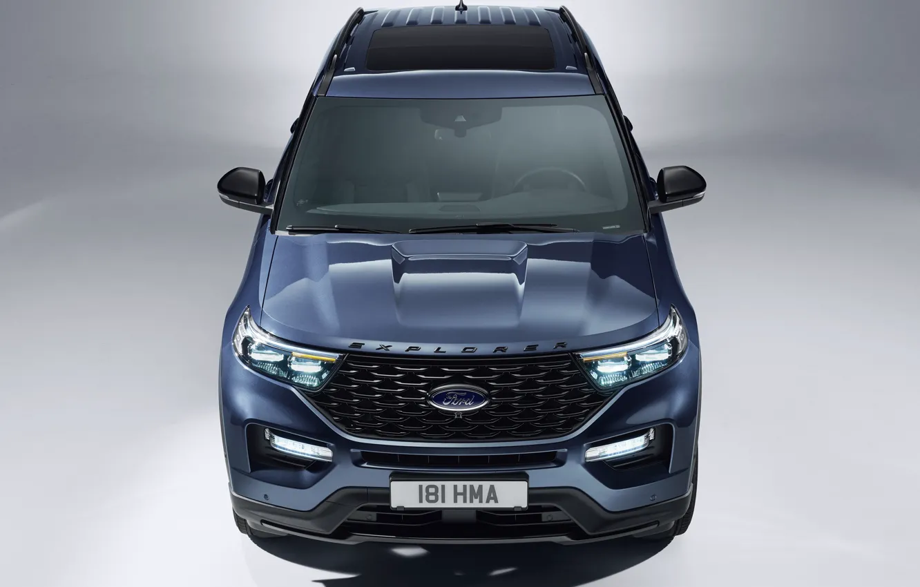 Фото обои Ford, Explorer, Plug-In Hybrid, 2019, ST-Line